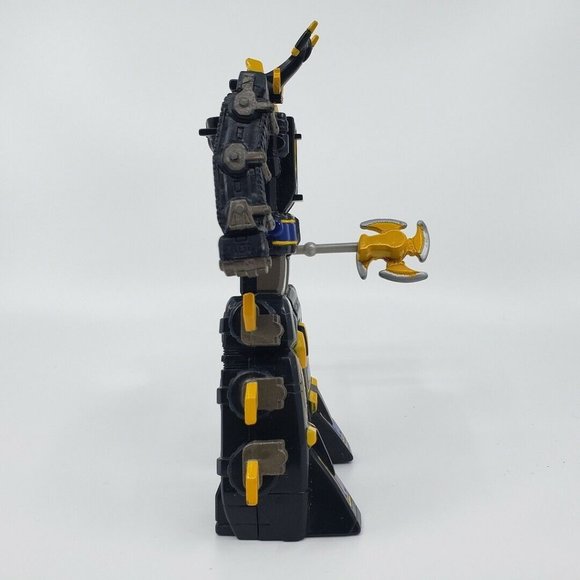 Mighty Morphin Black Power Ranger Action Figure Toy 6.5 in Bandai 2002 - Picture 3 of 8